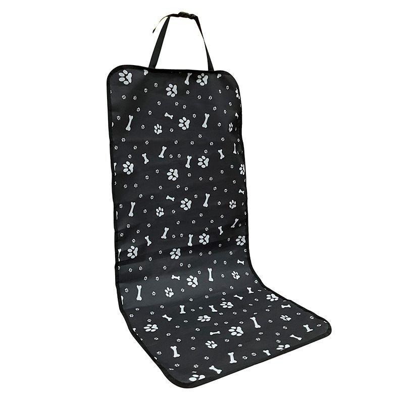 PetBlackBonePrintCarMat - Image 1