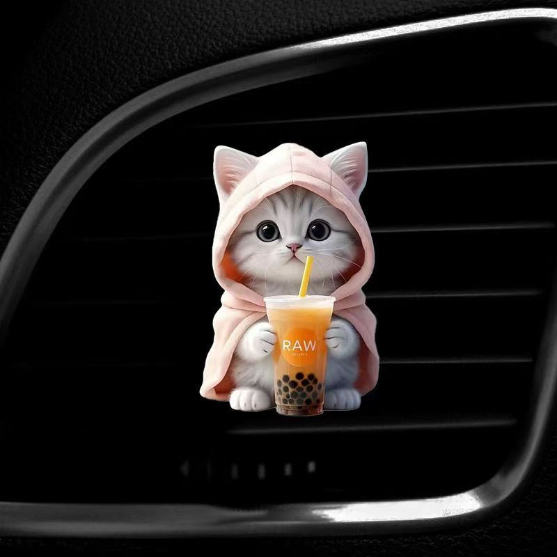 [VentStyle]BlueHoodieKitten+PinkMilkTeaKitten+BackpackPuppy-3-PieceSet - Image 5