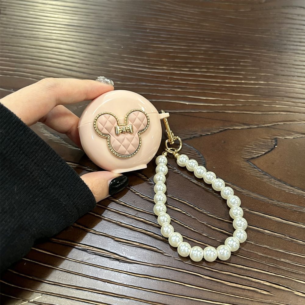 Bow Brown Bear [Beige Shell] + Beige Bear Chain AirPods 3 - Image 7