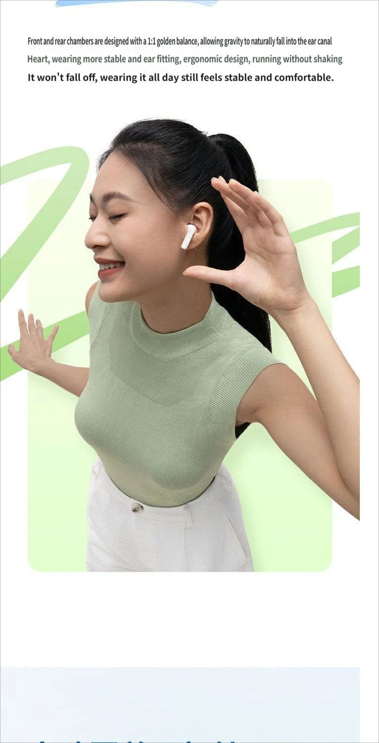 BS1 Bluetooth headset-White - Image 5