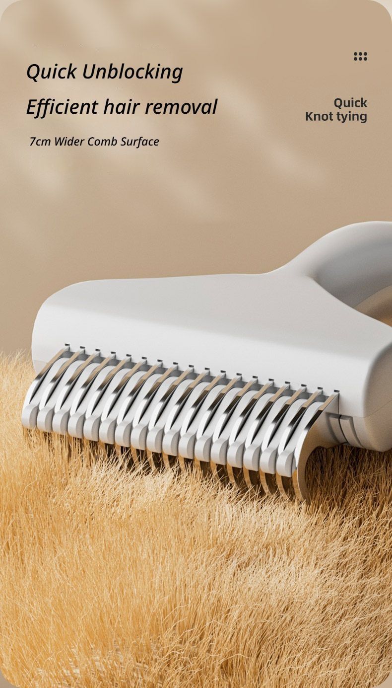 Cat hair comb-White - Image 6