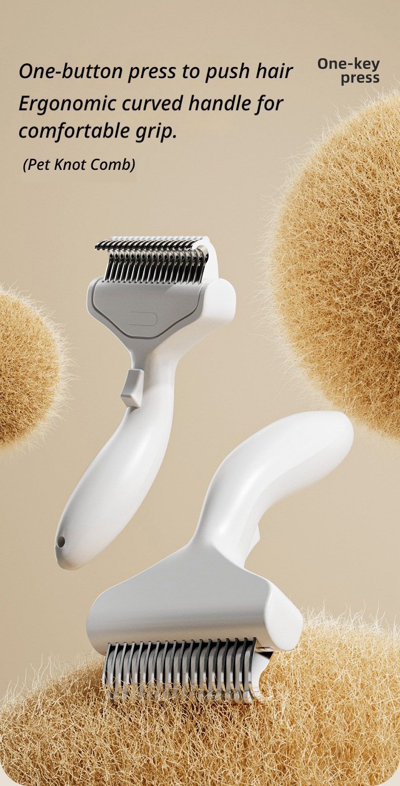Cat hair comb-Yellow - Image 2