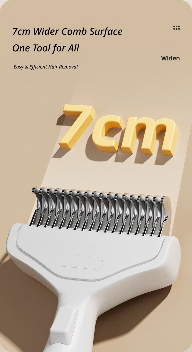 Cat hair comb-Yellow - Image 4