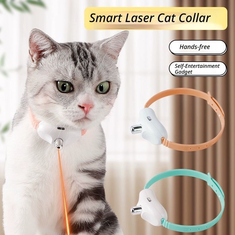 Laser cat teasing collar-Pink - Image 2