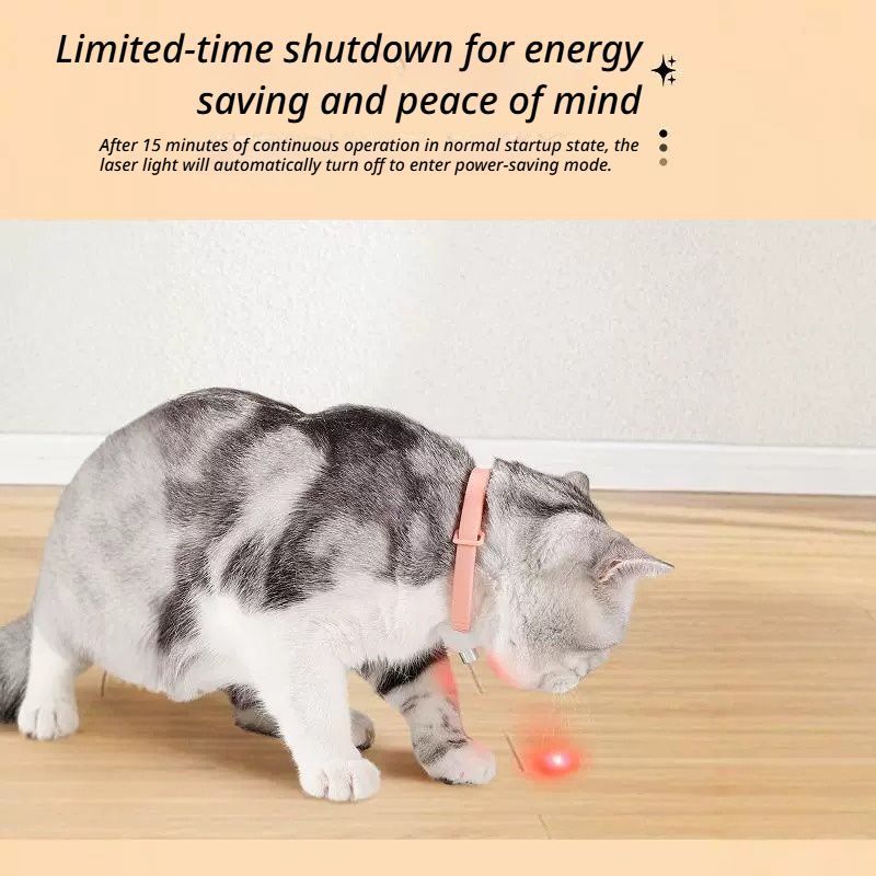Laser cat teasing collar-Pink - Image 4