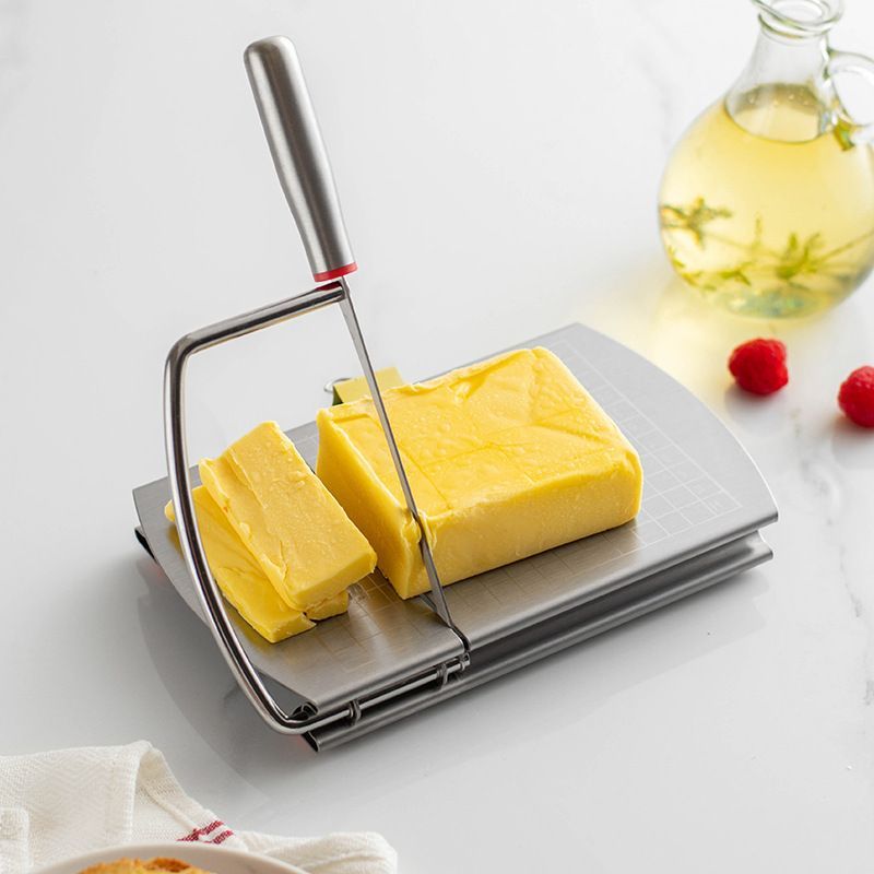 A stainless steel cheese slicer with scales-With scale - Image 4