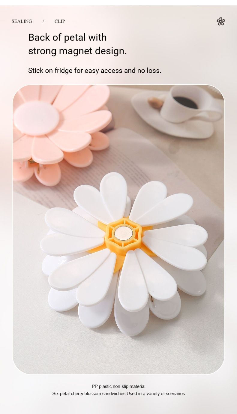 Daisy Sealing Clips Set White - Image 6