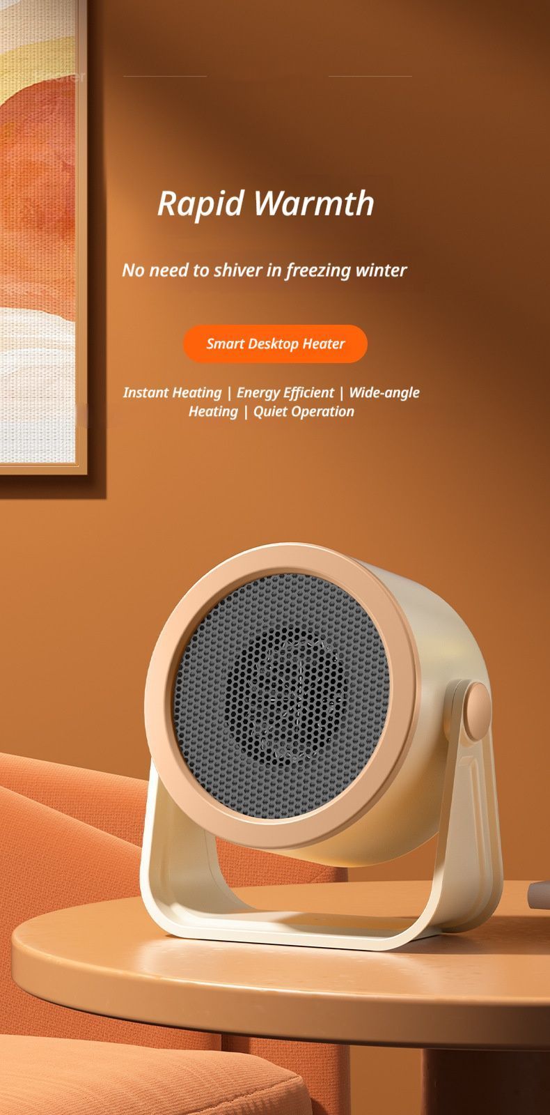 Desk heater white - Image 2