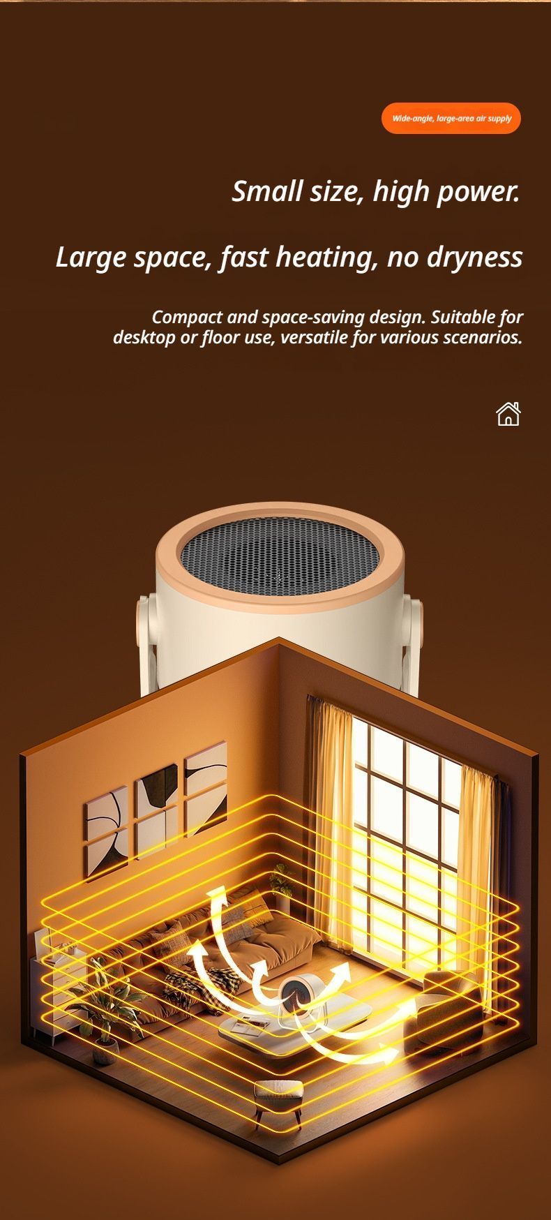 Desk heater white - Image 8
