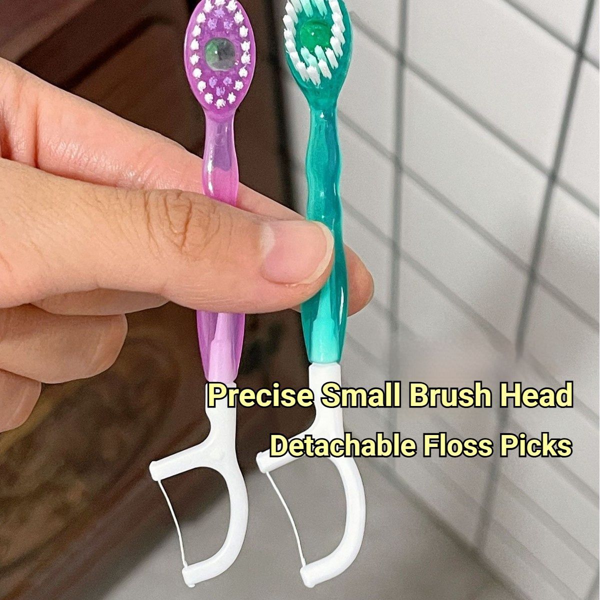 Disposable 3-in-1 Soft Toothbrush with Burst Bead - Image 3