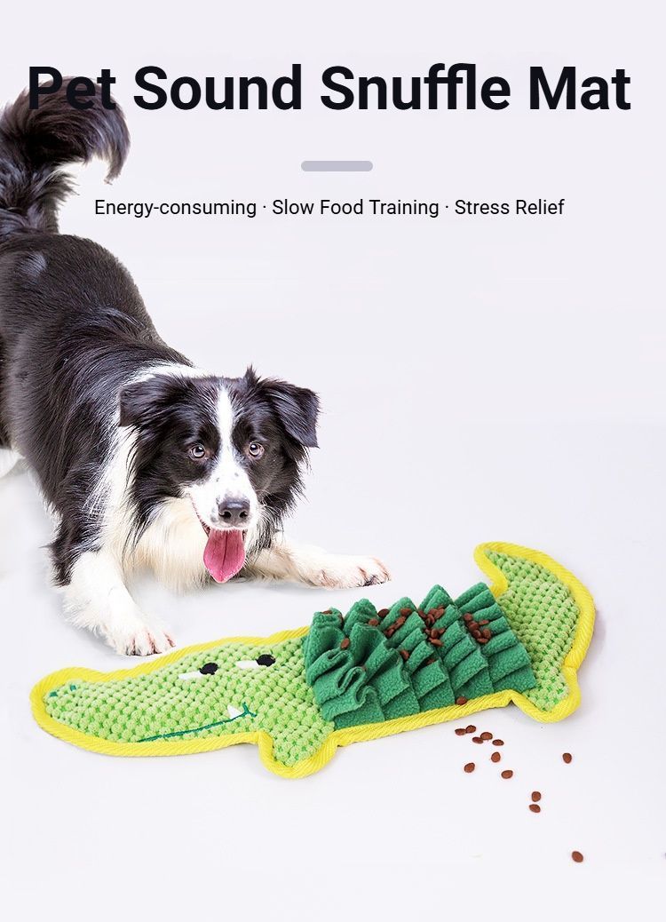 Dog Snuffle Mat for Foraging and Enrichment crocodile - Image 3