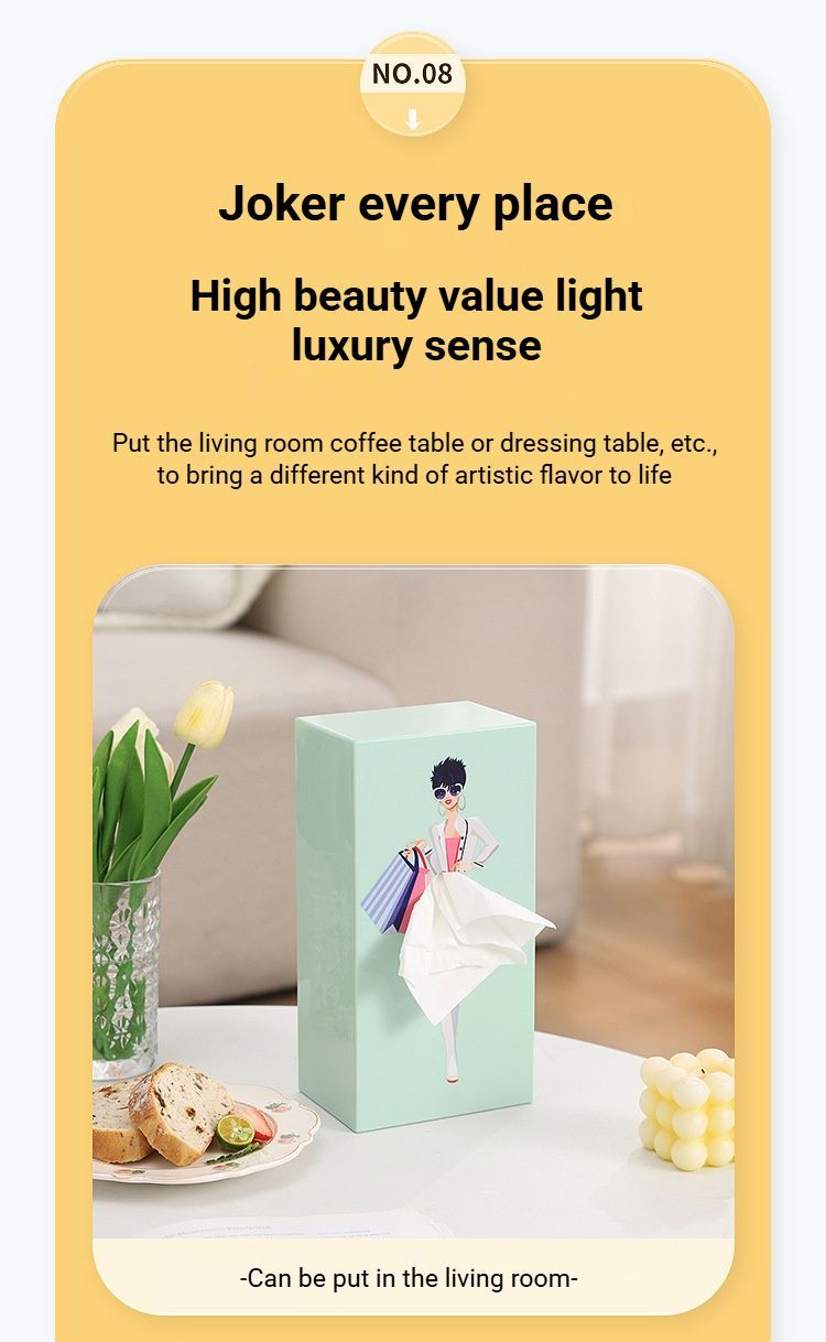 Dreamy Iris Blue Princess Tissue Box Holder - Image 4