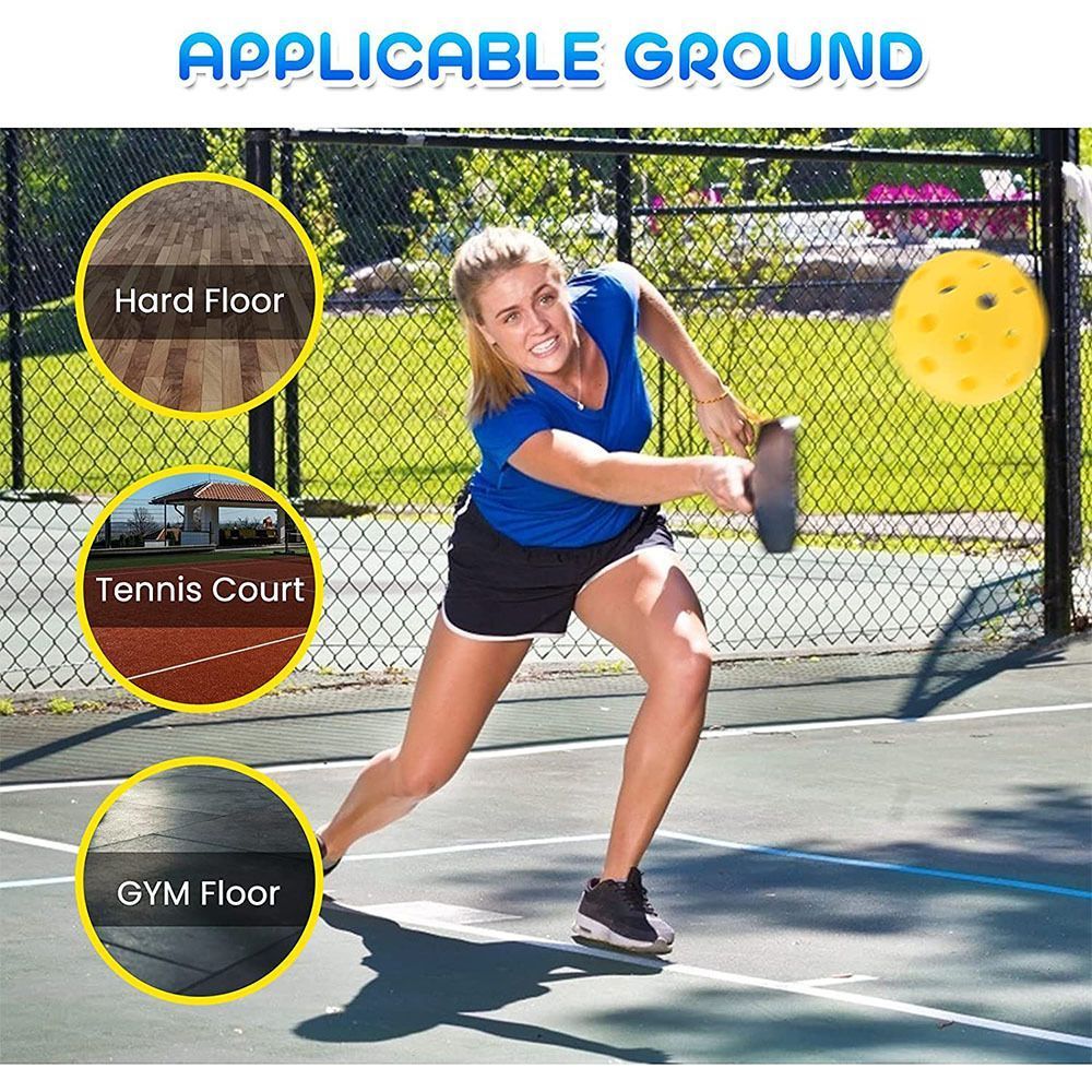 Durable Black Pickleballs 40-Holes 12-Pack (Color Box) - Image 8