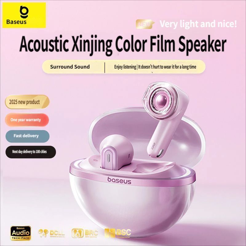 E5 Bluetooth headset-Pink - Image 1