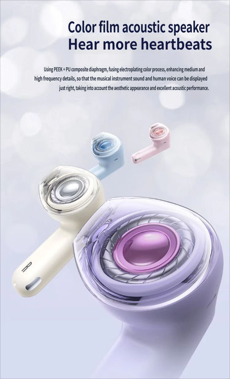 E5 Bluetooth headset-Pink - Image 6