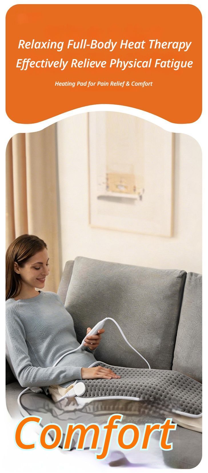 Electric blanket 40 * 76-grey - Image 2