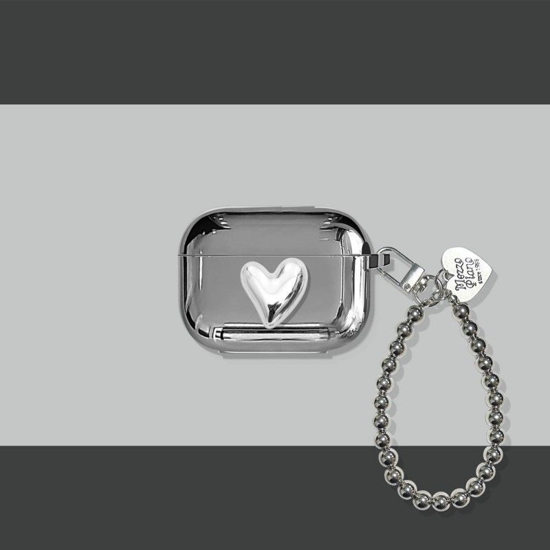Electroplated 3D Heart + Bracelet Apple AirPods Pro 2 - Image 1