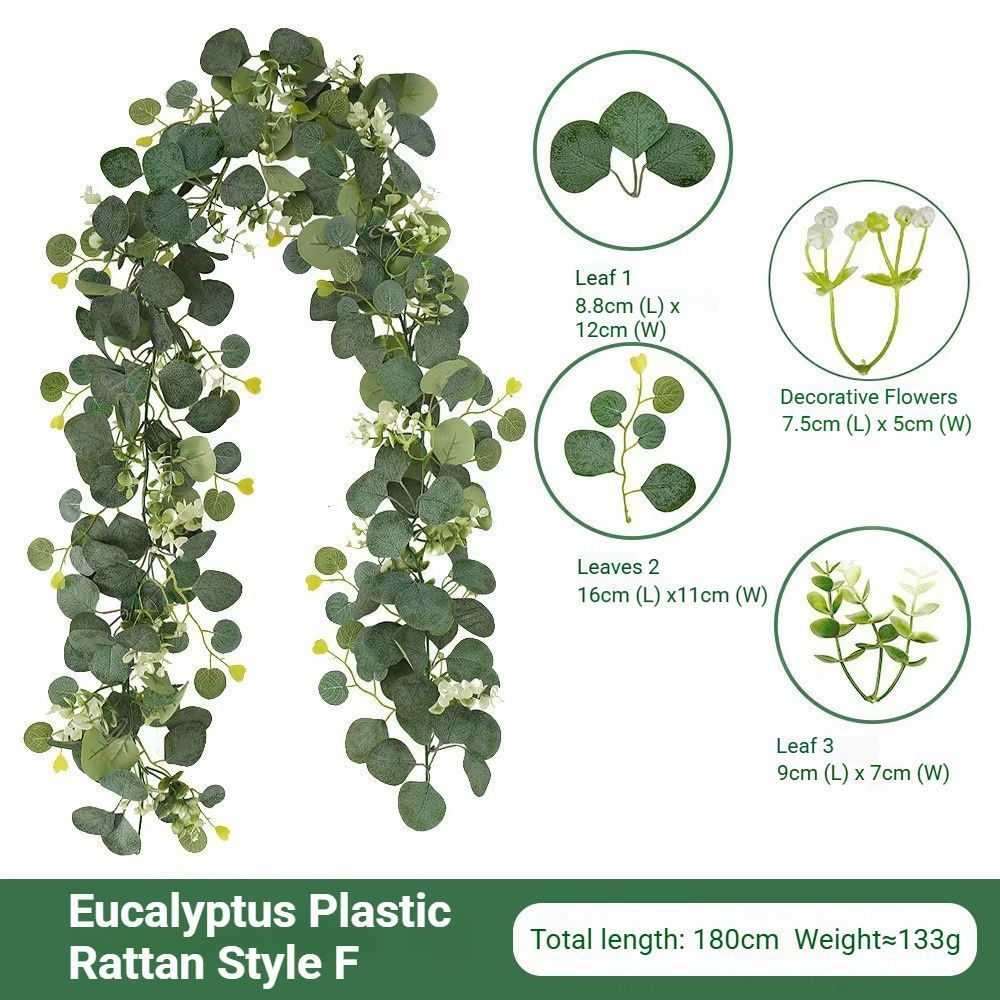 Eucalyptus with Flowers - 60 Heads-F - Image 1