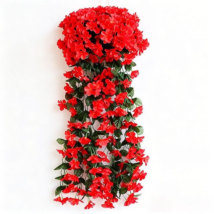 ArtificialFive-PetaledBrightRedFlowers - Image 1