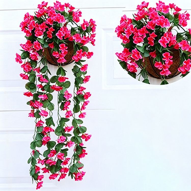 FauxFive-PetaledMaroonFlower - Image 1