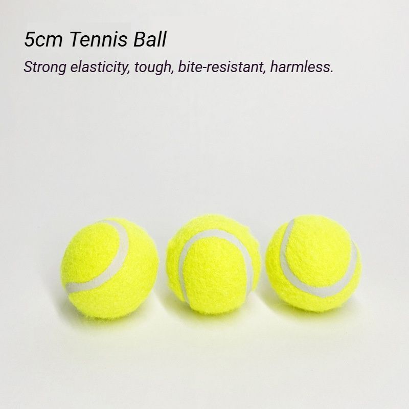 Fluorescent Yellow Dog Tennis Balls 6-Pack - 2 Inch - Image 3