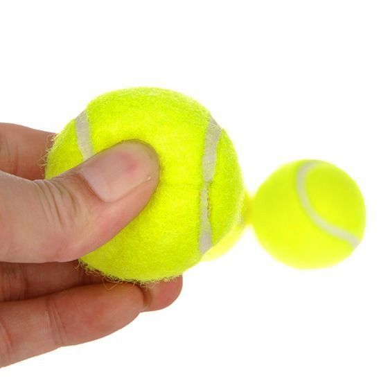 Fluorescent Yellow Dog Tennis Balls 6-Pack - 2 Inch - Image 5