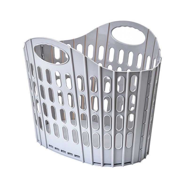 Fold the dirty clothes basket-large gray - Image 1