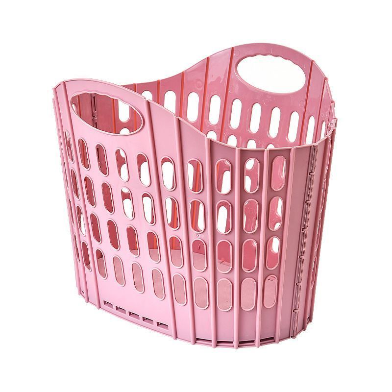 Fold the dirty clothes basket-large pink - Image 1