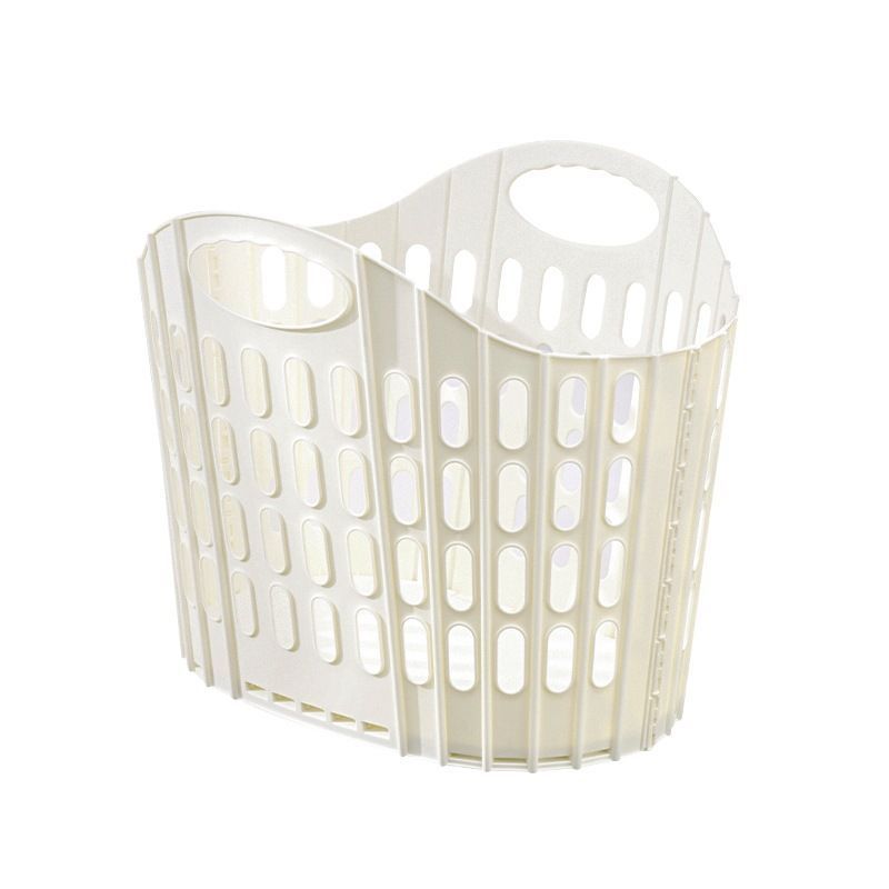 Fold the dirty clothes basket-large white - Image 1