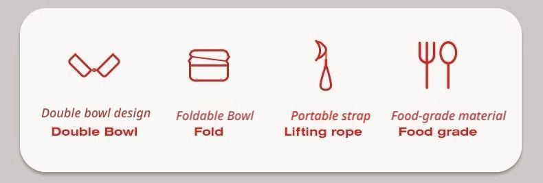 Foldable Outdoor Pet Bowl Light Brown - Image 3
