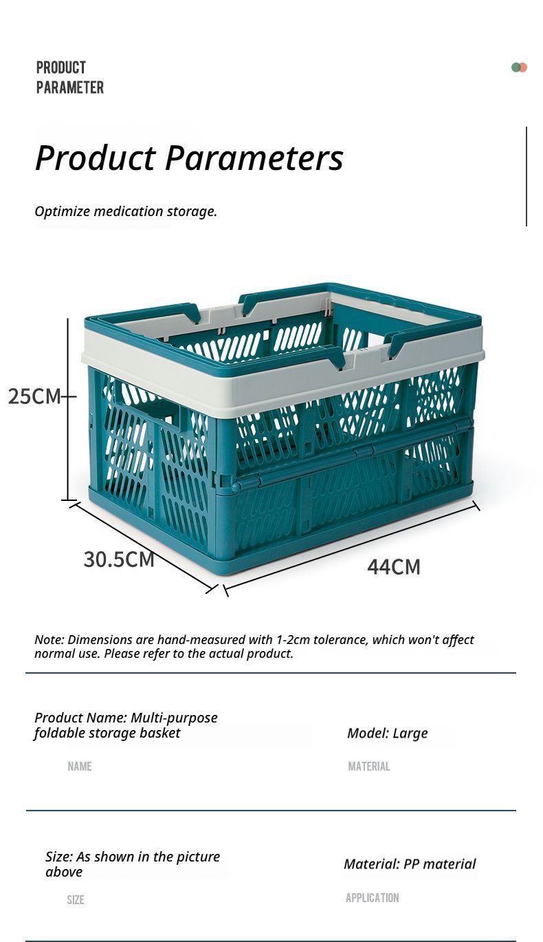 Folding picnic basket-Brown with Beige - Image 8