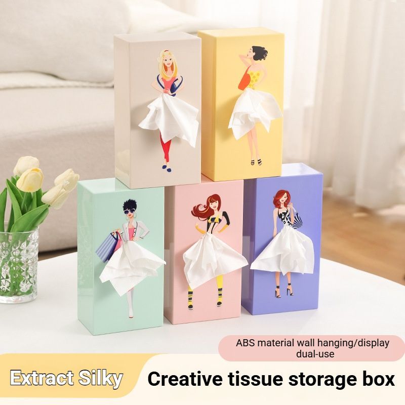 Fresh Avocado Green Princess Tissue Box Holder - Image 3
