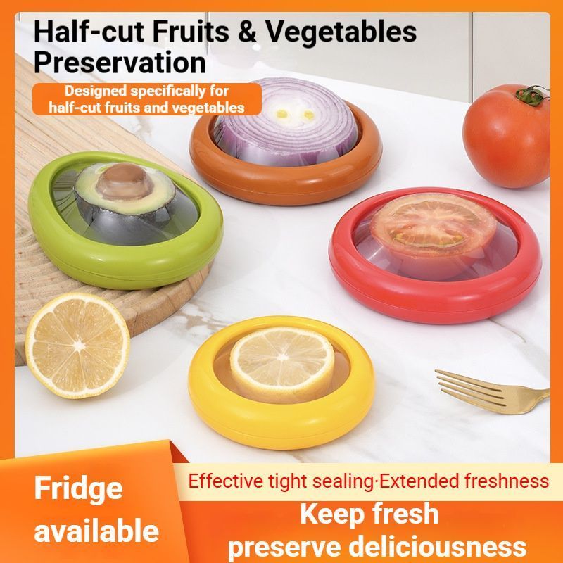 Fruit and vegetable preservation box-Lemon-Silicone - Image 2