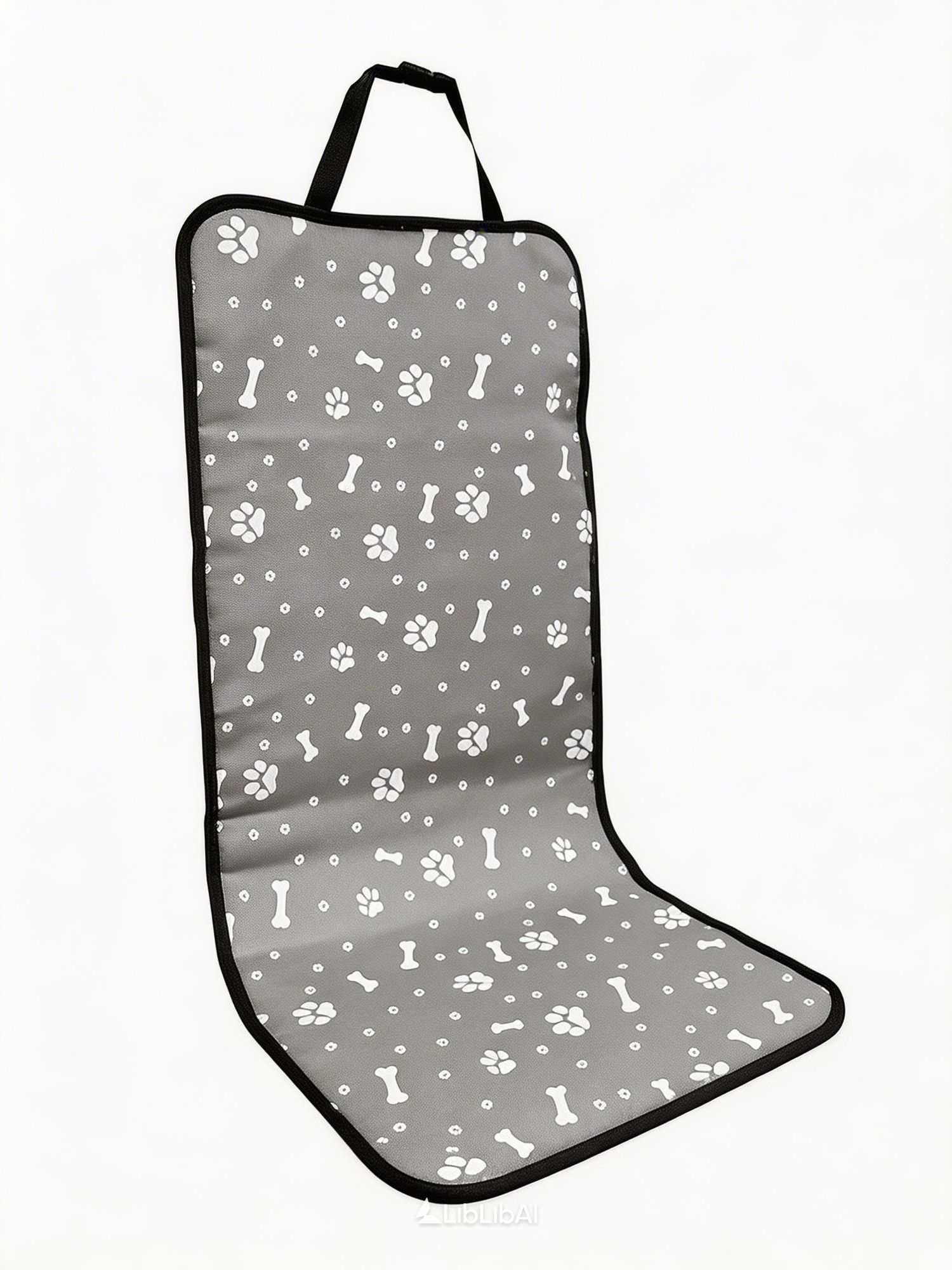 PetGrayBonePrintCarMat - Image 1