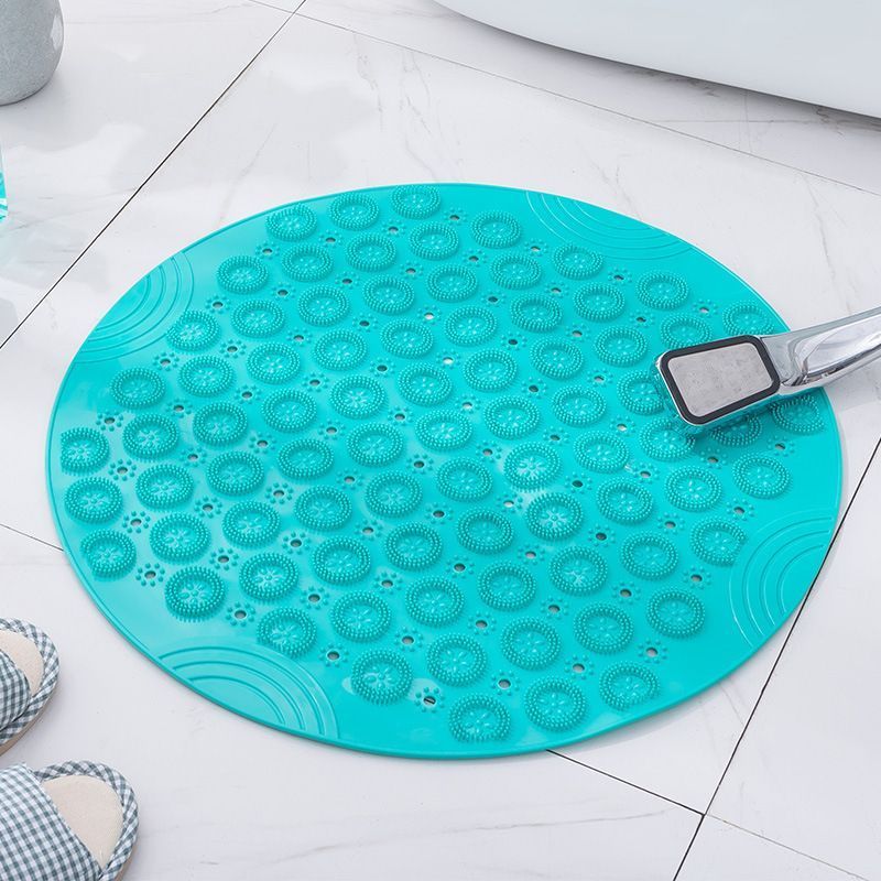 Green Round Non-Slip Massage Bath Mat 55×55cm - Image 1