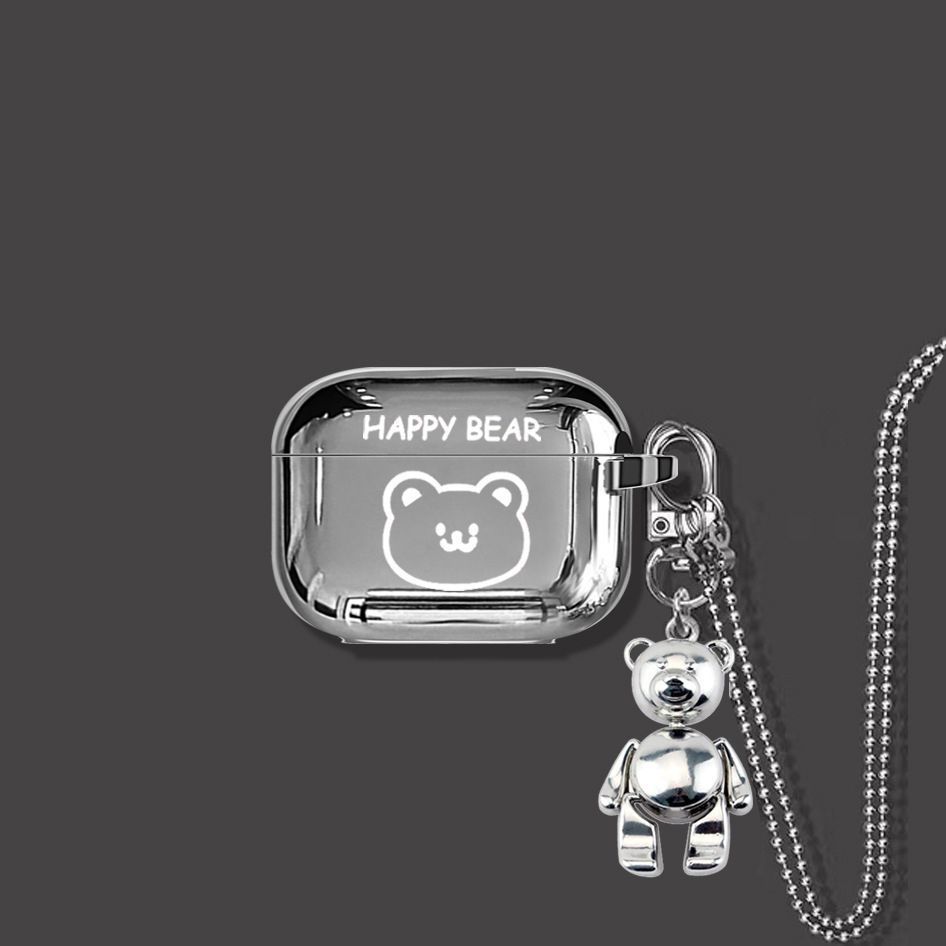 HAPPY Bear AirPods 3 Case+Keyring+Necklace - Image 1