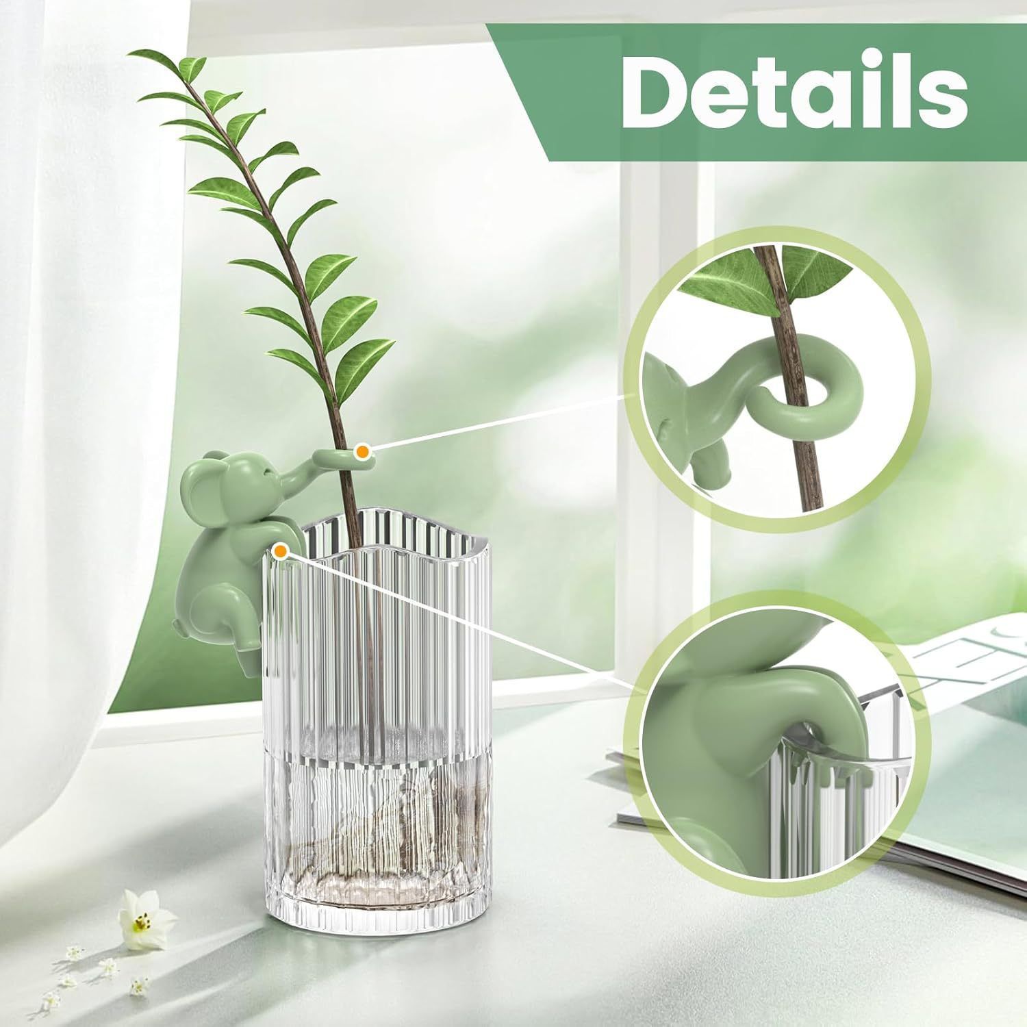 Hydroponic Plant Support Frame-Light green - Image 3
