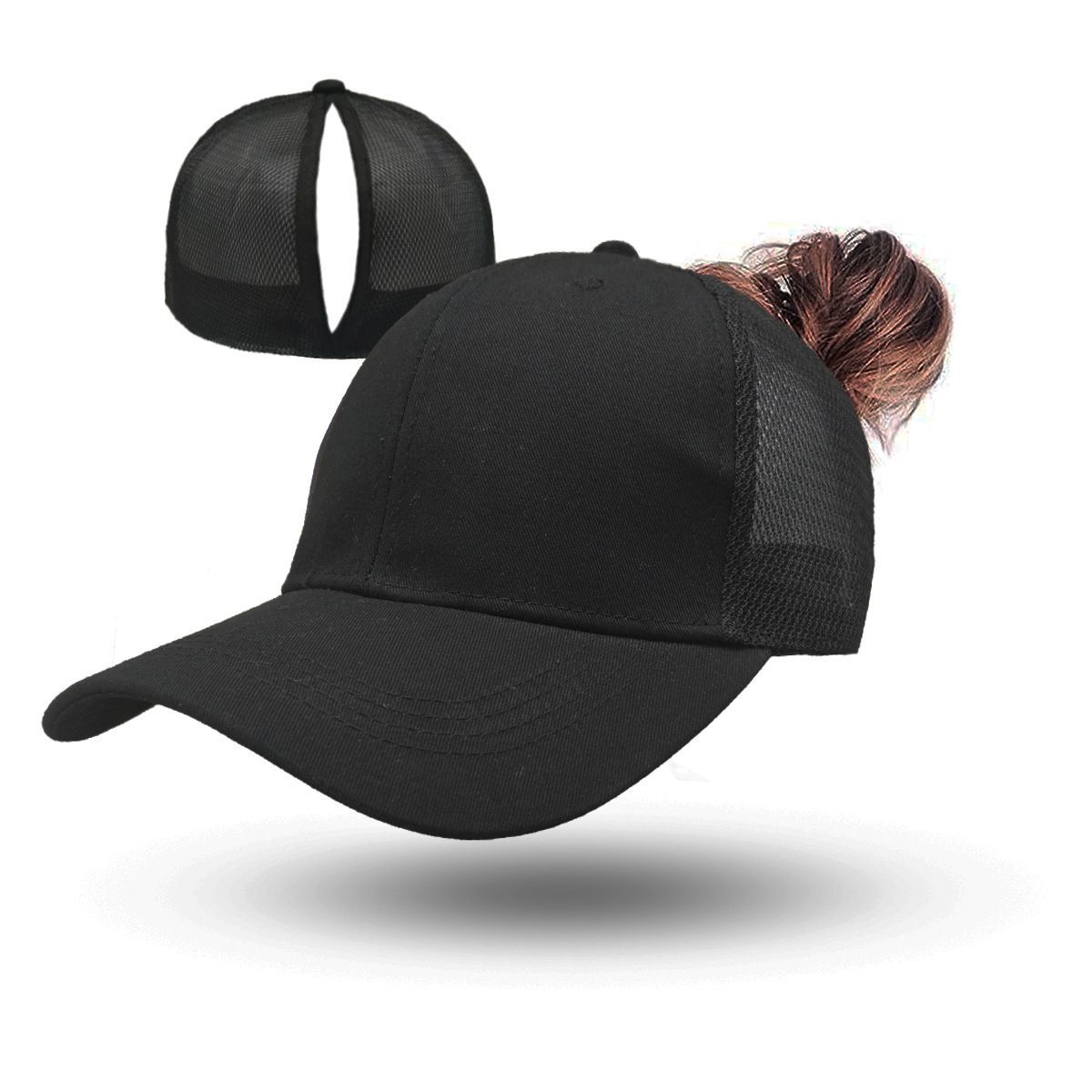 Magnetic Ponytail Cap Black - Image 3