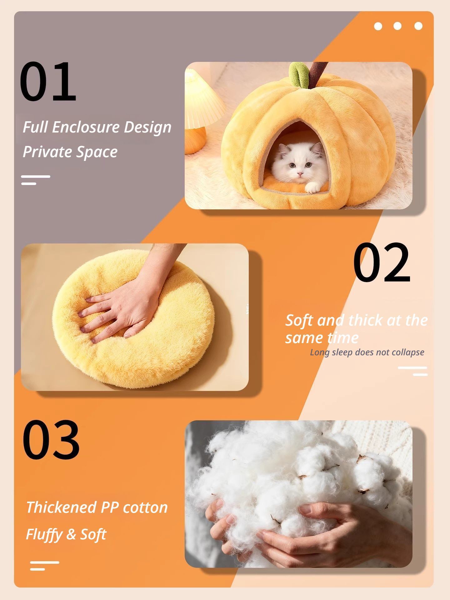 orange Pumpkin Short Plush Version S - Image 5