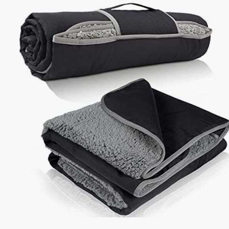 utdoor Camping Blanket - Black - Image 1