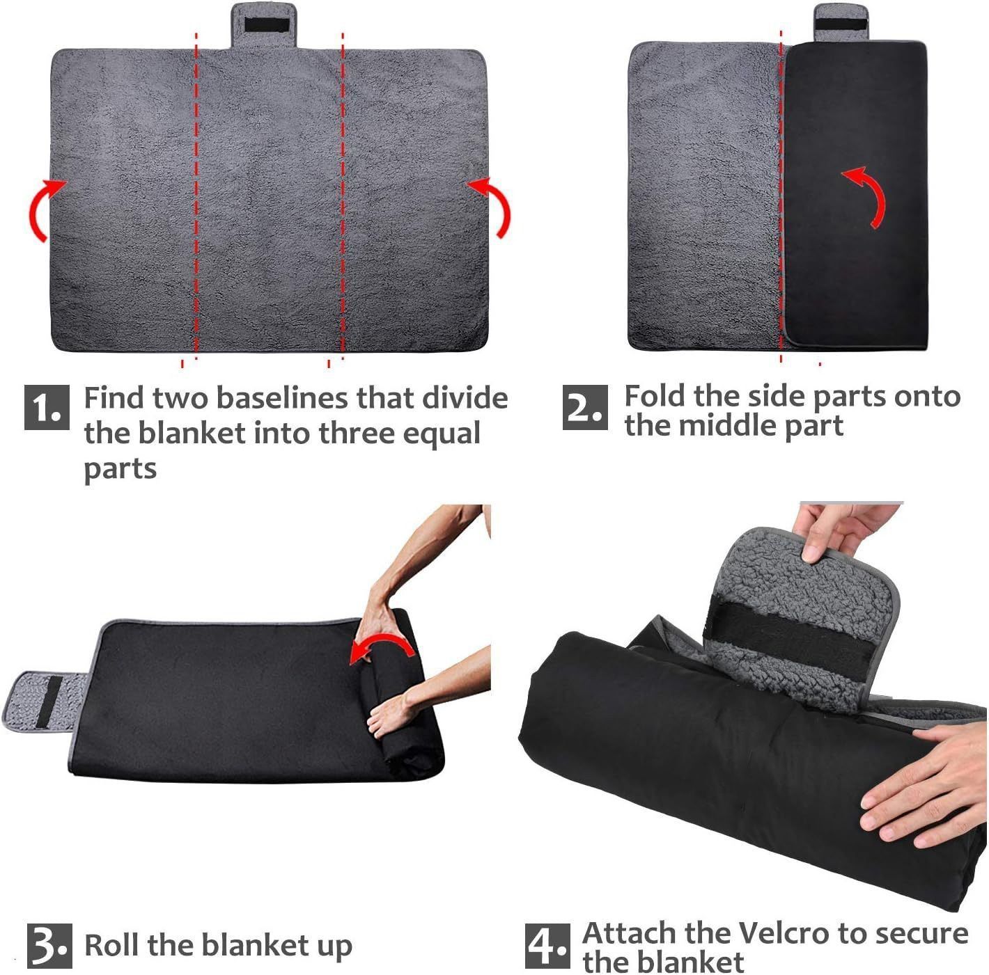 utdoor Camping Blanket - Black - Image 6