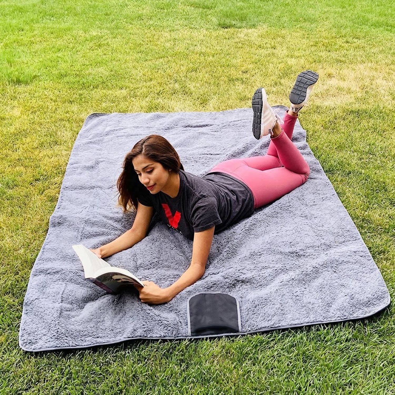 utdoor Camping Blanket - Black - Image 7
