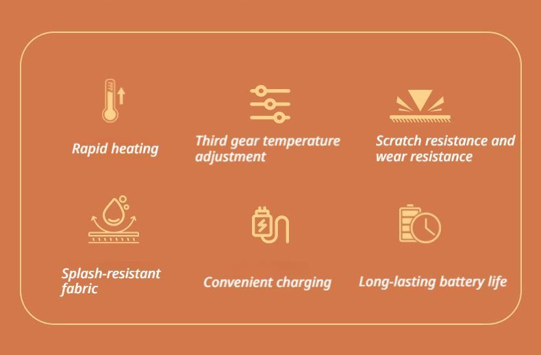 Outdoor Smart Heated Winter Gloves White - Image 7