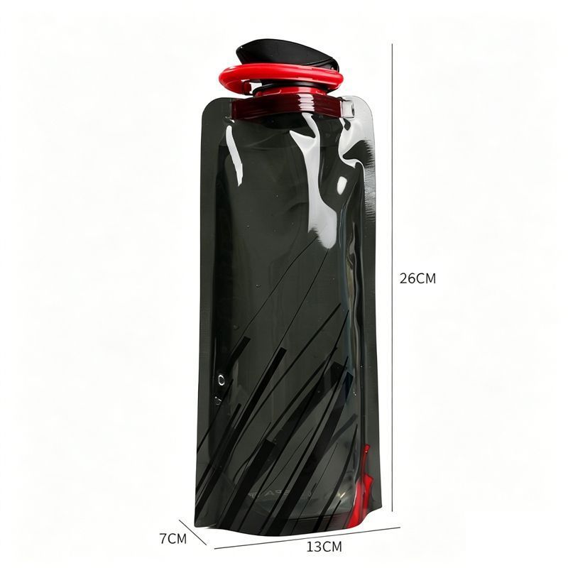 Portable Water Bottle - Black - Image 1