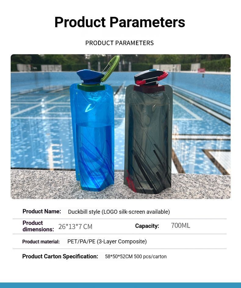 Portable Water Bottle - Black - Image 4