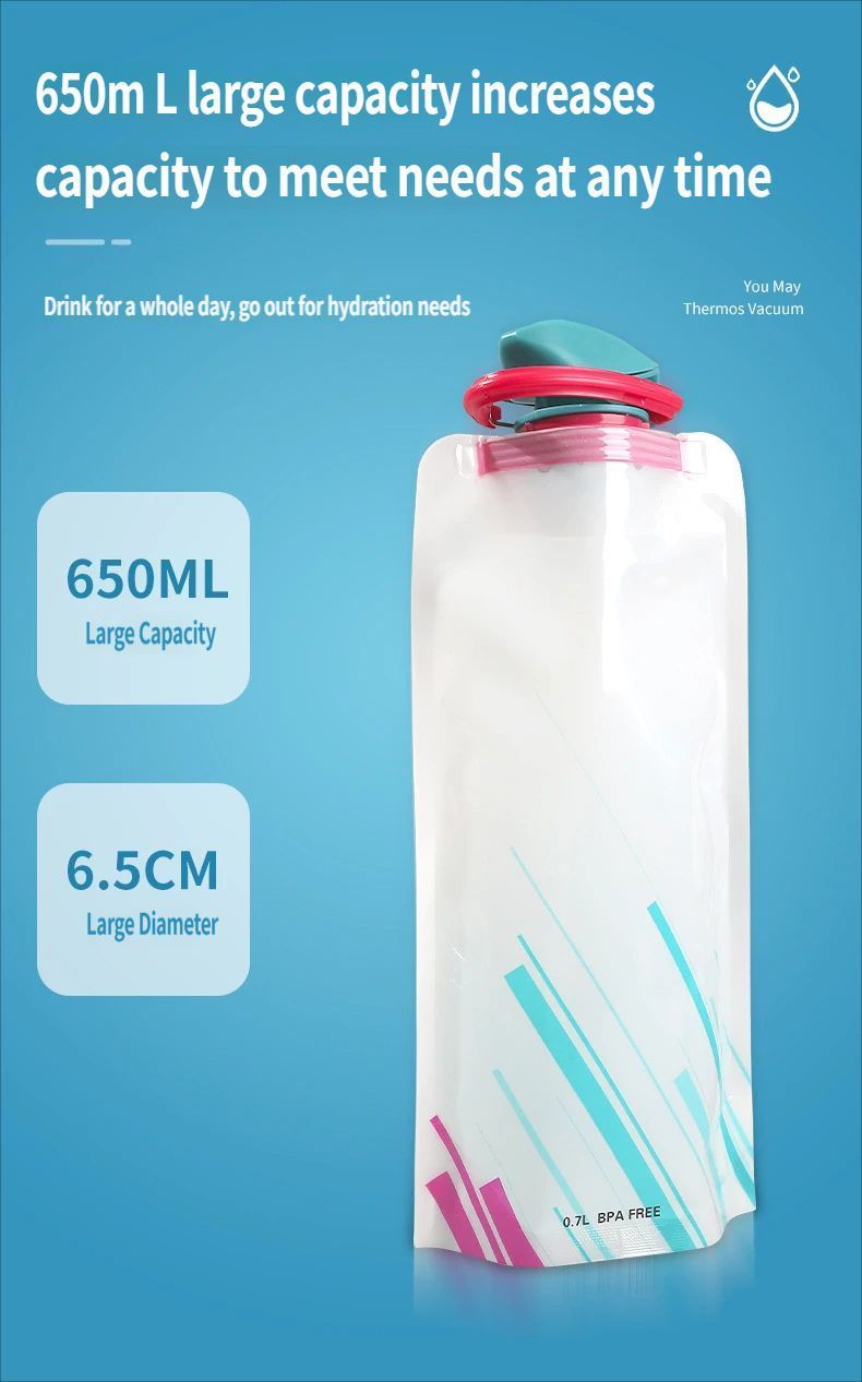 Portable Water Bottle - Blue - Image 6