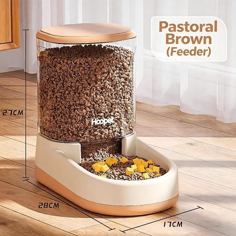 Pet automatic feeder-Brown Feeder - Image 1