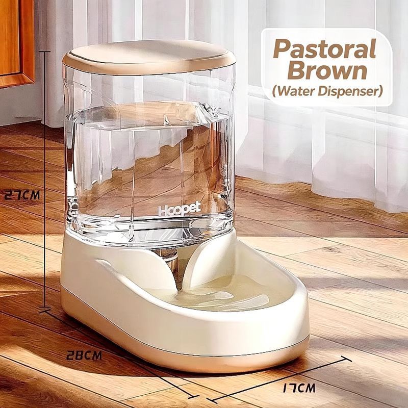 Pet automatic feeder-Brown Water Dispenser - Image 1