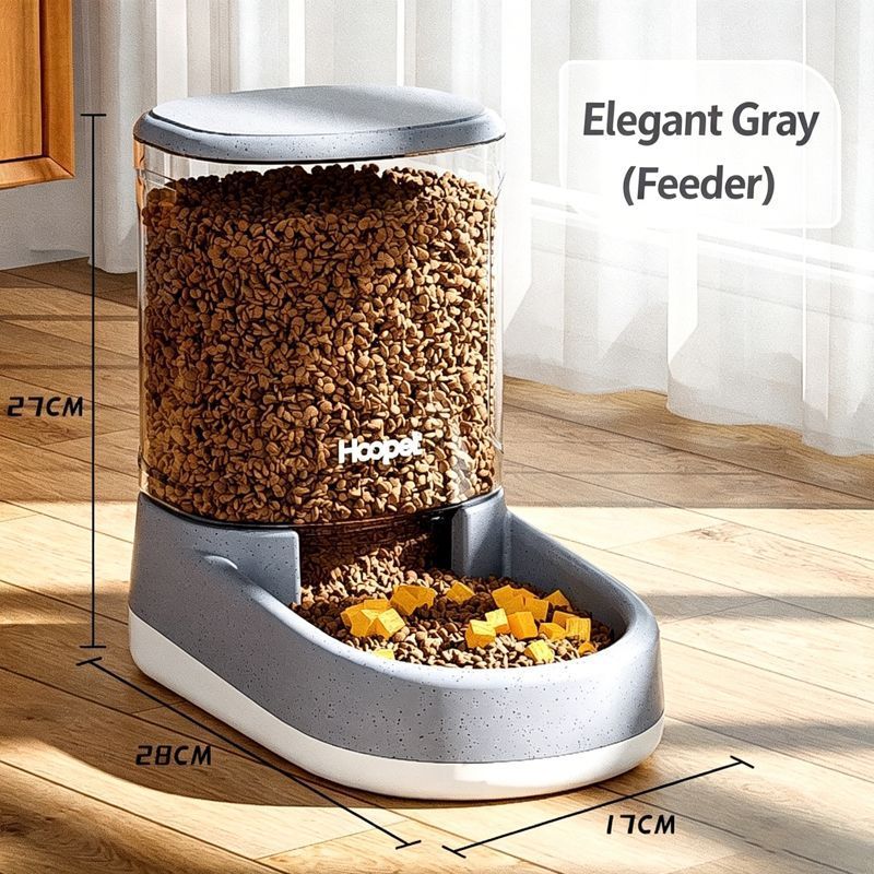 Pet automatic feeder-Gray Feeder - Image 1