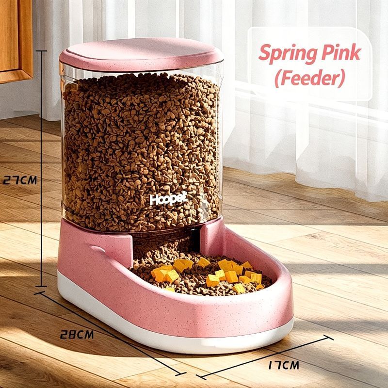 Pet automatic feeder-Pink Feeder - Image 1